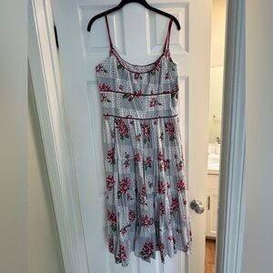 Chic Floral Tiered Dress with Spaghetti Straps